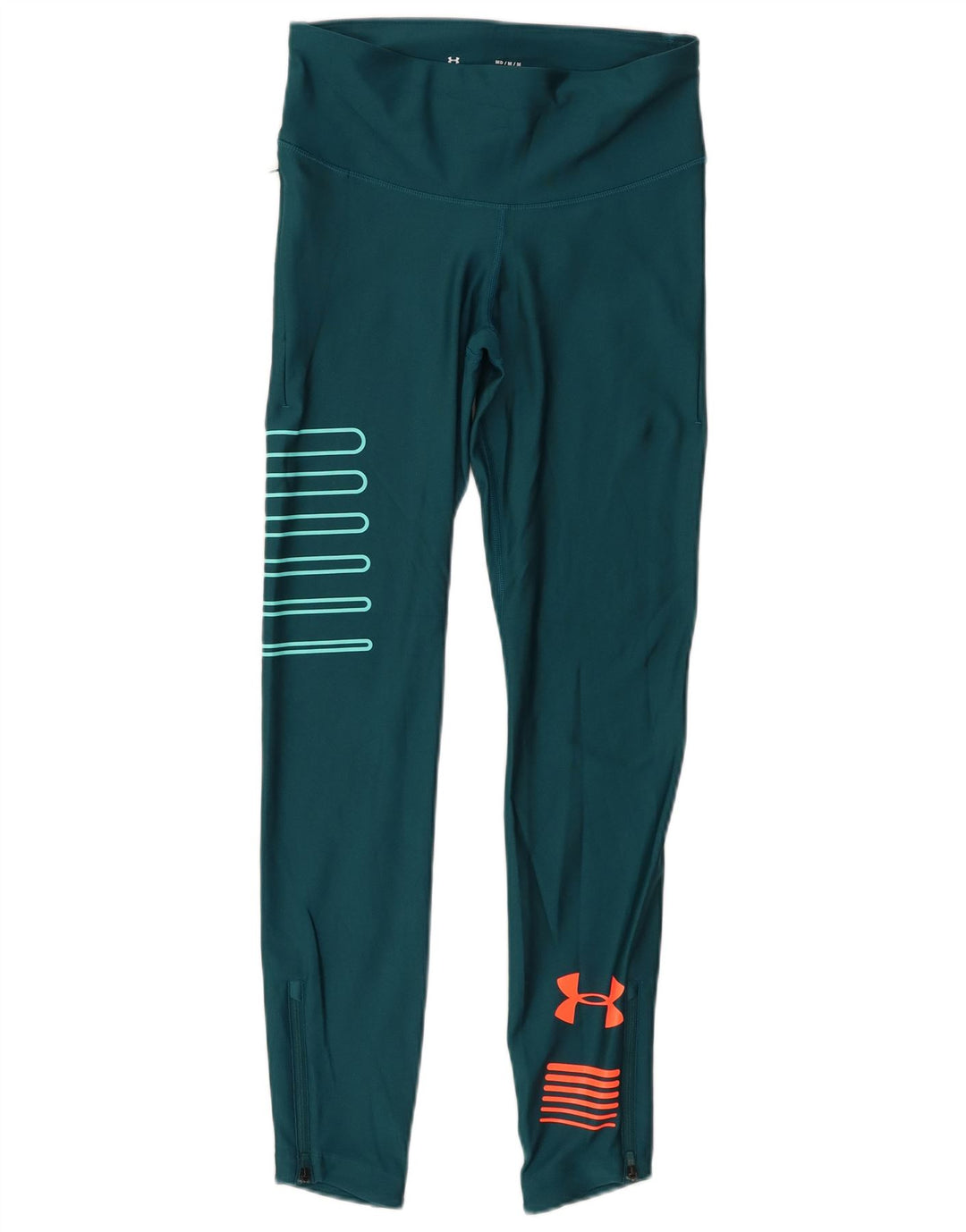 Damskie legginsy Under Armour Graphic UK 12, średni turkusowy poliester