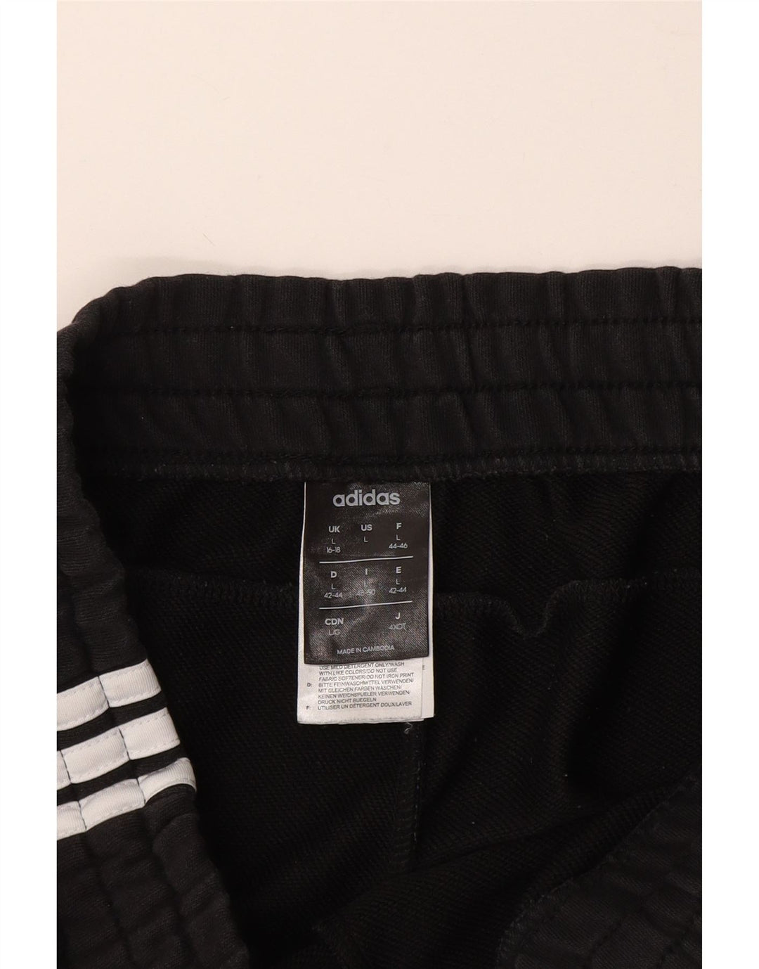 Damskie spodnie dresowe ADIDAS Joggers UK 16/18, duże, czarne, bawełniane