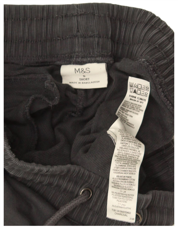 Męskie spodnie dresowe Marks & Spencer, małe, szare, bawełniane