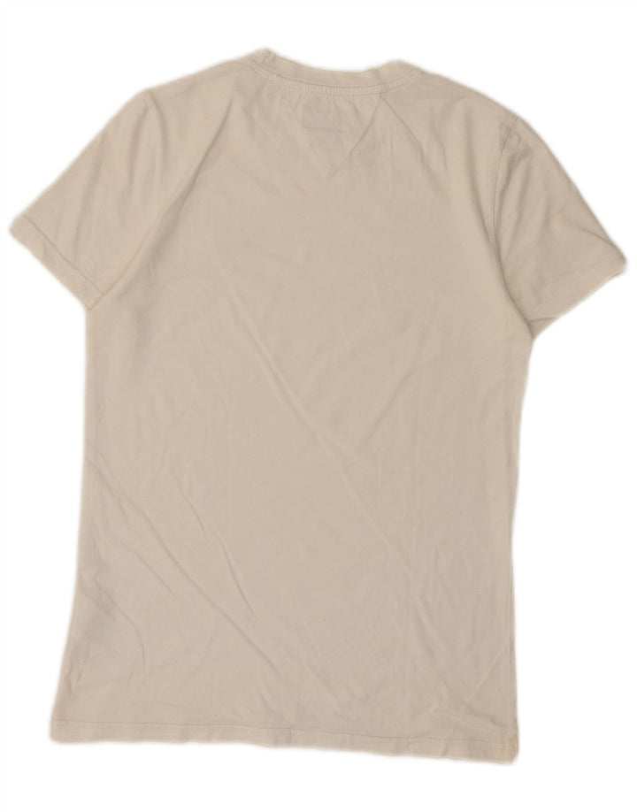 T-shirt męski Tommy Hilfiger, mały, biały, bawełniany