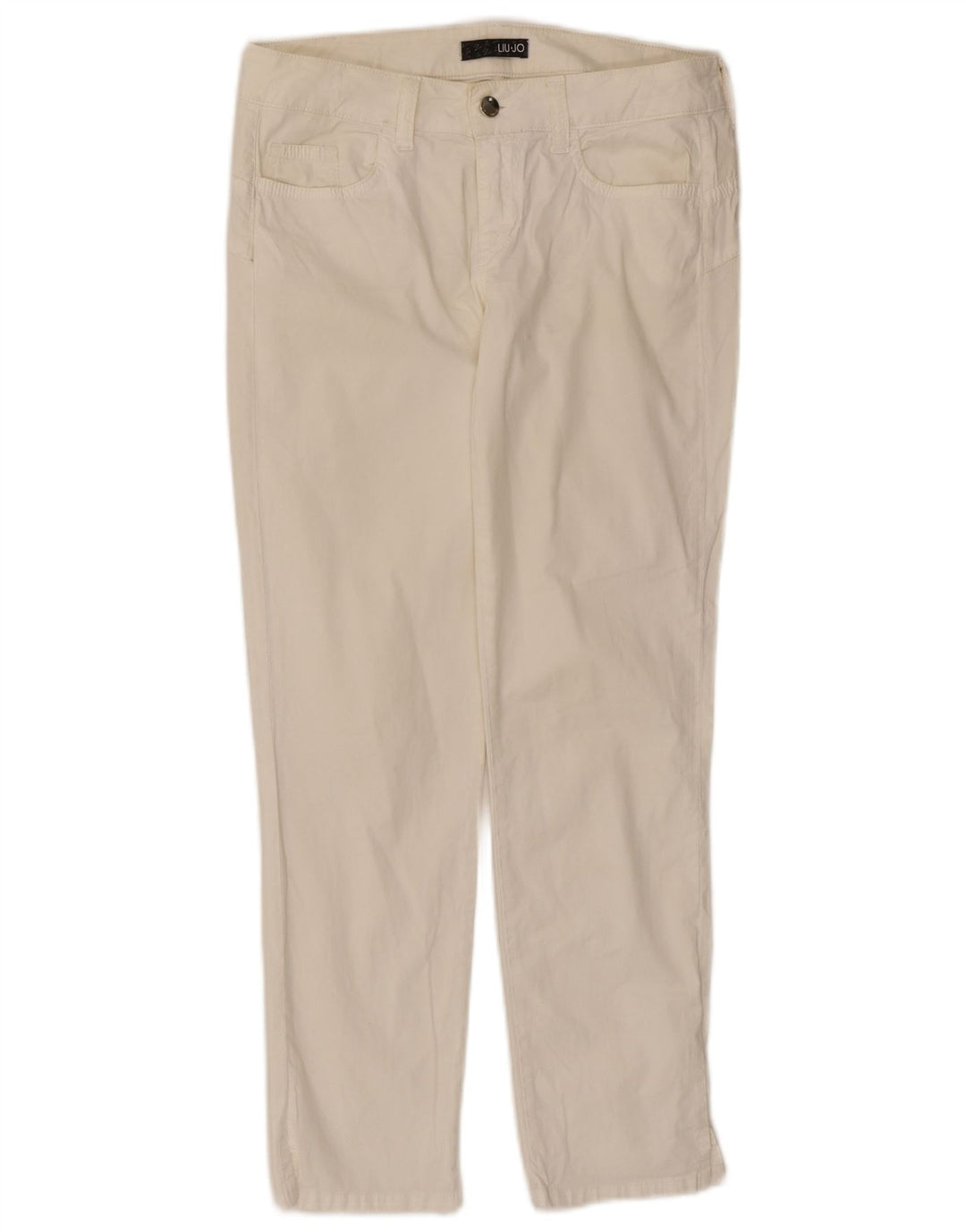 Damskie spodnie Liu Jo Slim Casual W30 L27 Białe