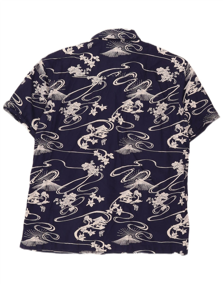 Męska koszulka z krótkim rękawem Superdry z grafiką, średnia, granatowa, bawełniana