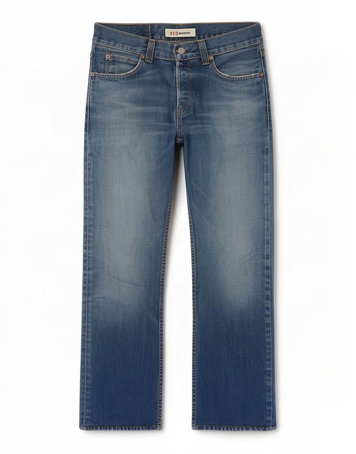 Męskie jeansy Levi's 512 Bootcut W31 L28 Niebieska bawełna