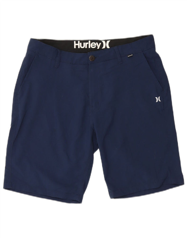 Męskie spodenki chino Hurley W34, duże, granatowe, poliestrowe
