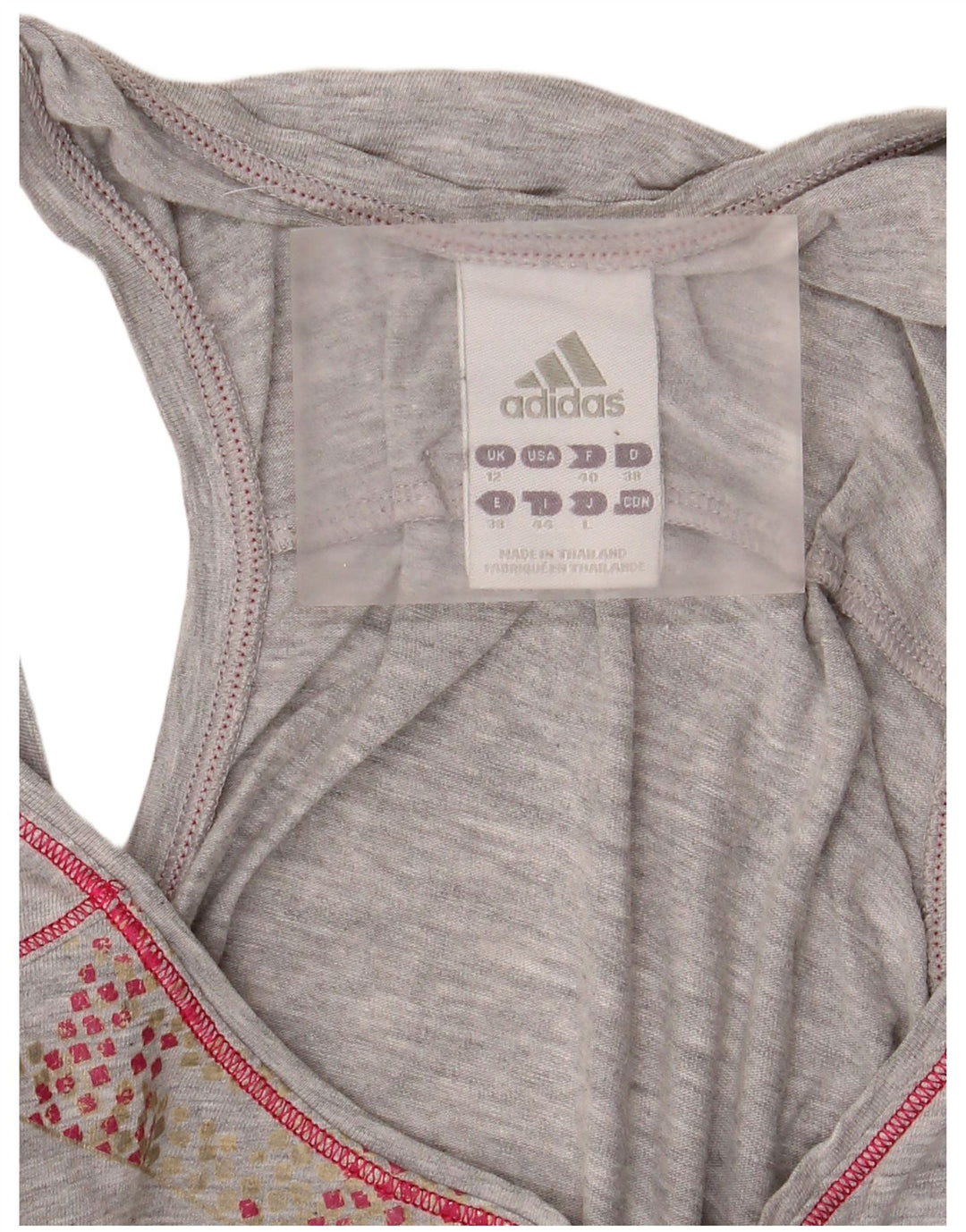 Damska kamizelka graficzna Adidas Top UK 12 Medium Grey Flecked