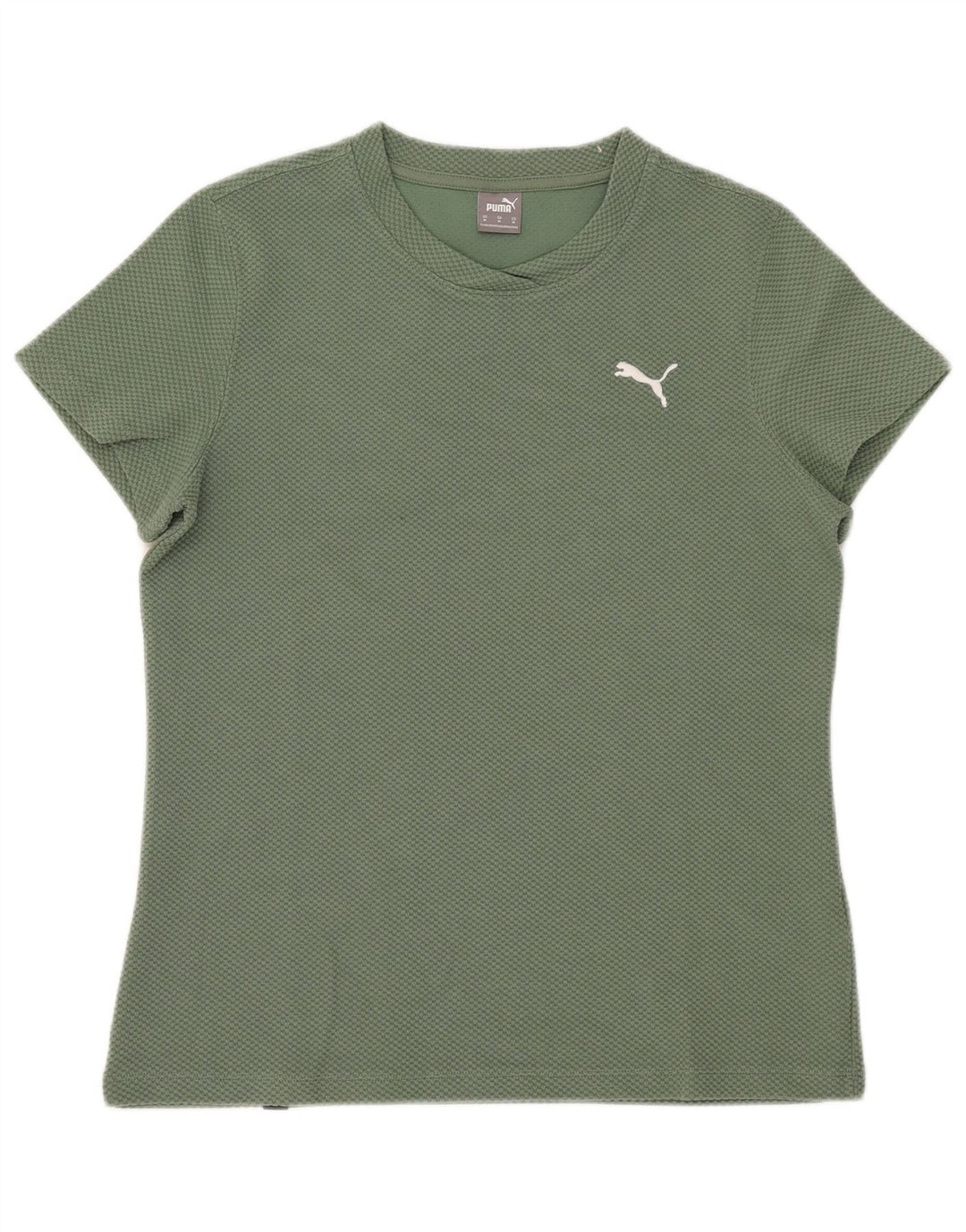T-shirt damski Puma Top UK 12 Średni zielony bawełniany