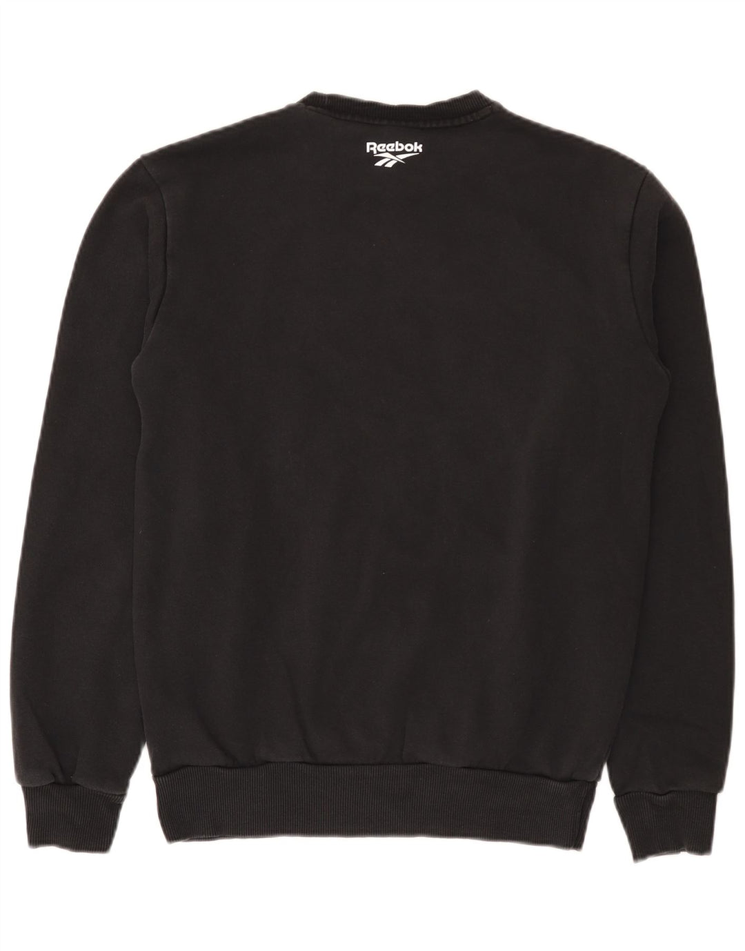 Męska bluza Reebok z grafiką, mała, czarna, bawełniana