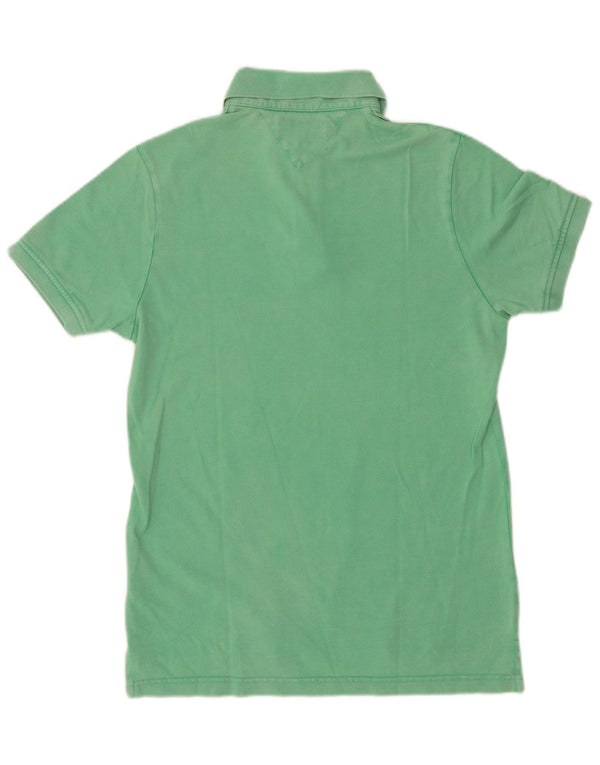 Męska koszulka polo Slim Fit Tommy Hilfiger, średnia zielona bawełna