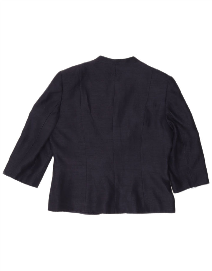 JACQUES VERT Bolero damskie z rękawem 3/4 UK 14, duże, granatowe