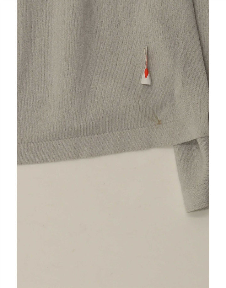 Damski sweter typu oversize z długim rękawem Zara UK 14, średnioszara wiskoza
