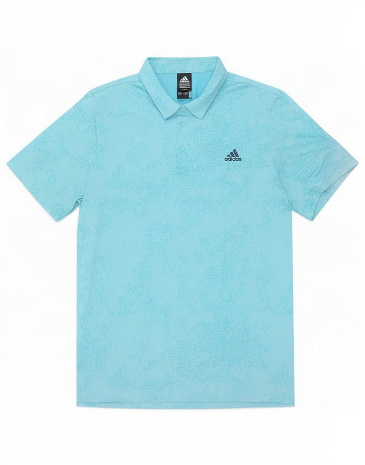 Męska koszulka polo Adidas XL Niebieski geometryczny poliester
