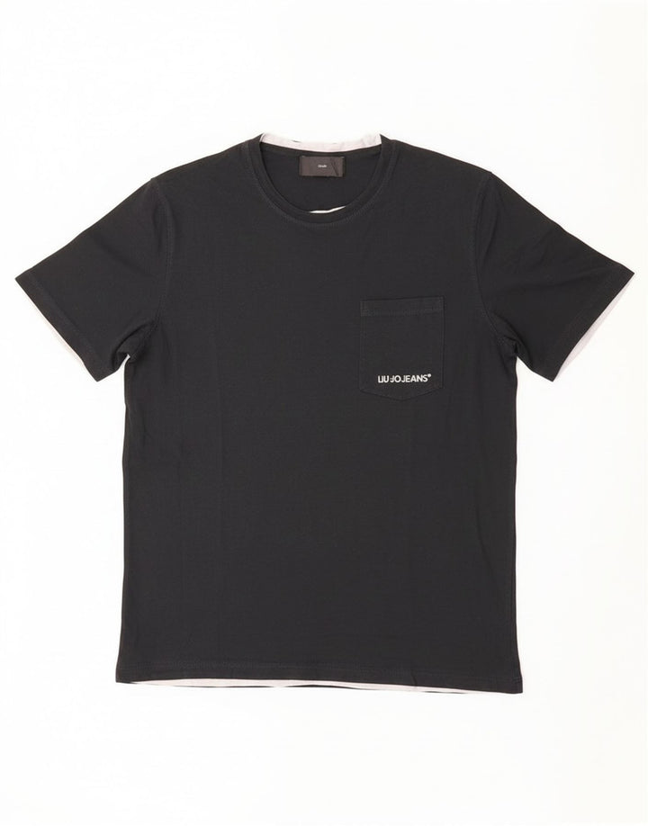 T-shirt męski Liu Jo, średni czarny