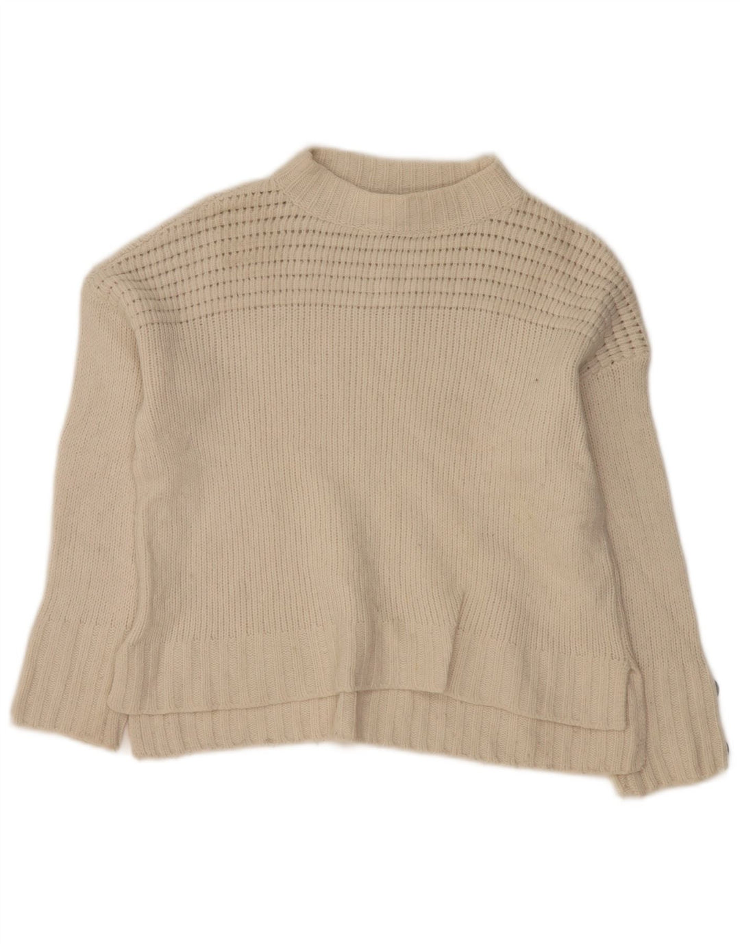 MASSIMO DUTTI Damski sweter z golfem UK 6 XS Off White