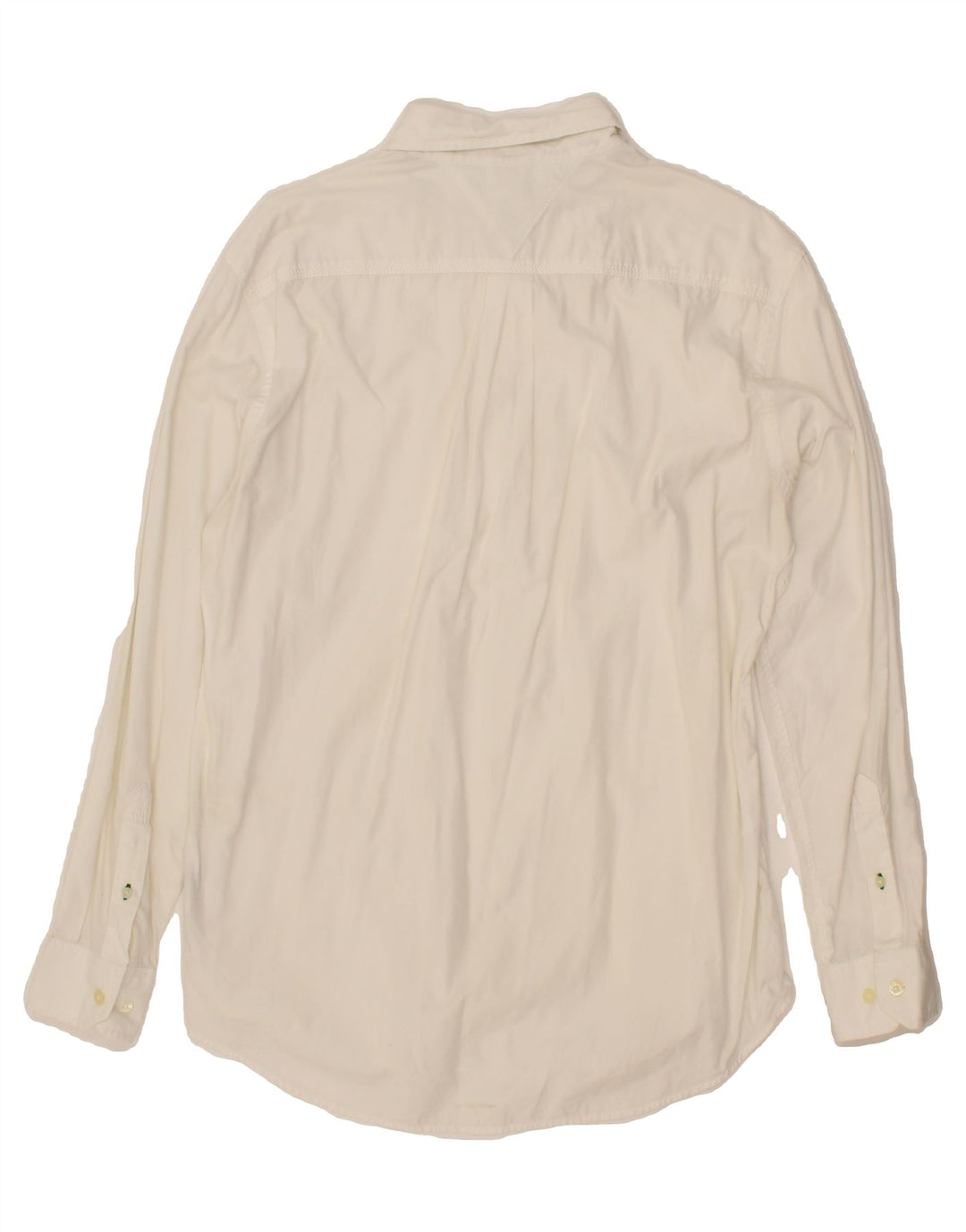 TOMMY HILFIGER Mens Shirt Medium White Cotton Vintage Tommy Hilfiger and Second-Hand Tommy Hilfiger from Messina Hembry 