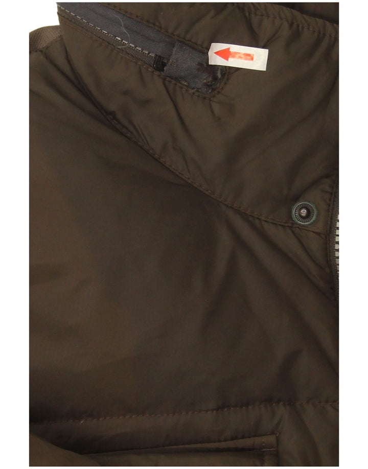 Męska ocieplana kurtka z kapturem Geox UK 42 XL Khaki, poliamid