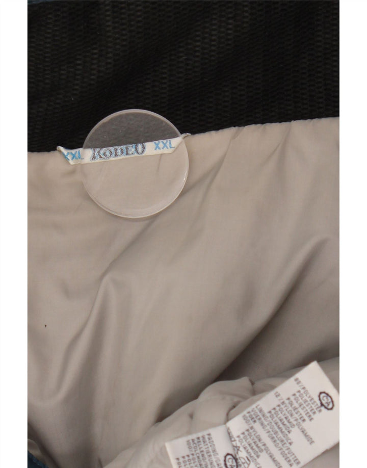 Męska kurtka wiatrówka C&A zapinana na zamek UK 44 2XL Niebieska, poliestrowa, z blokami kolorów, zimowa