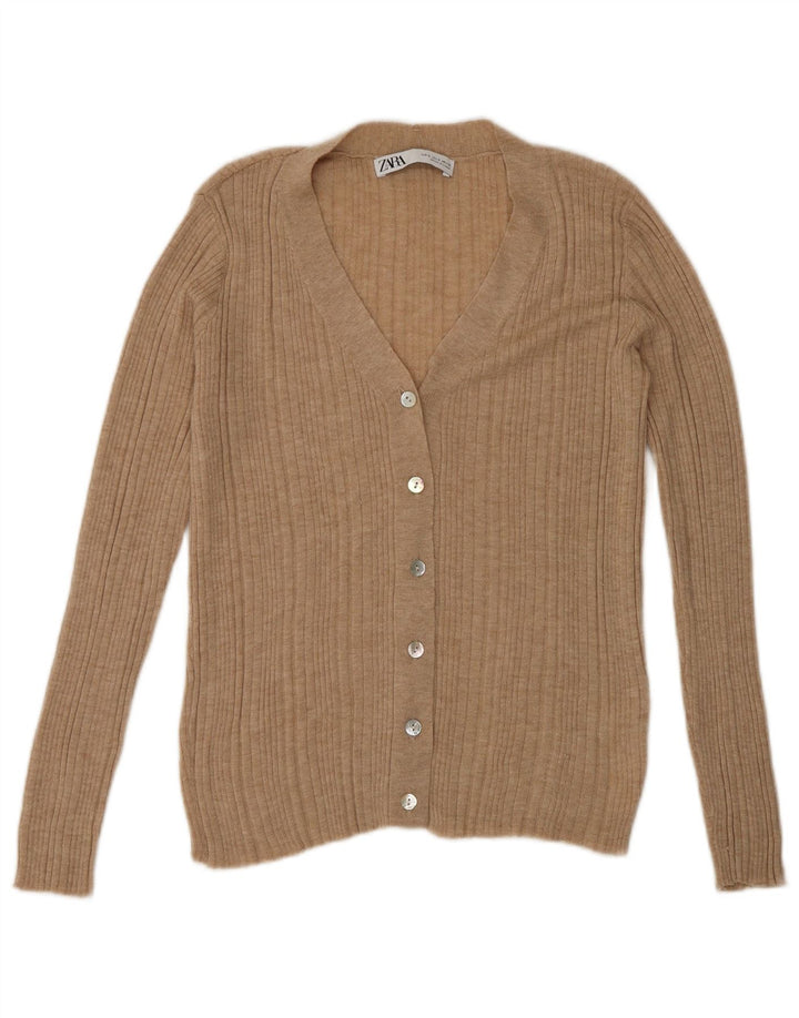 Sweter damski Zara Cardigan UK 10 Small Beżowy nylon