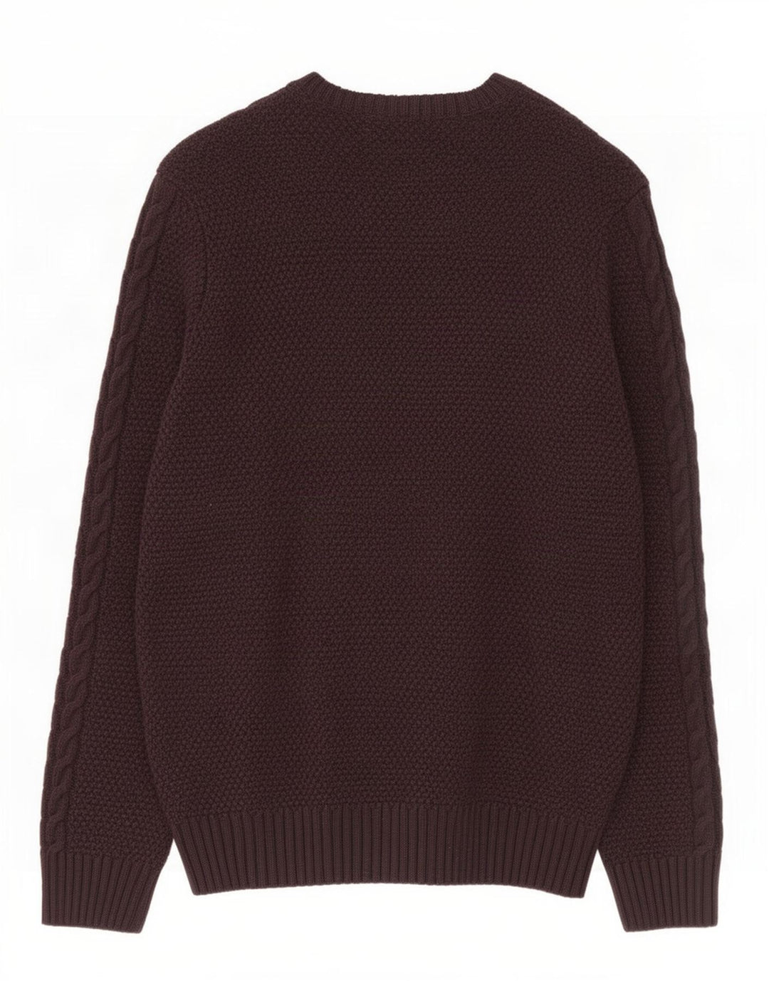 Marks & Spencer Męski sweter z okrągłym dekoltem XL, brązowy, akrylowy