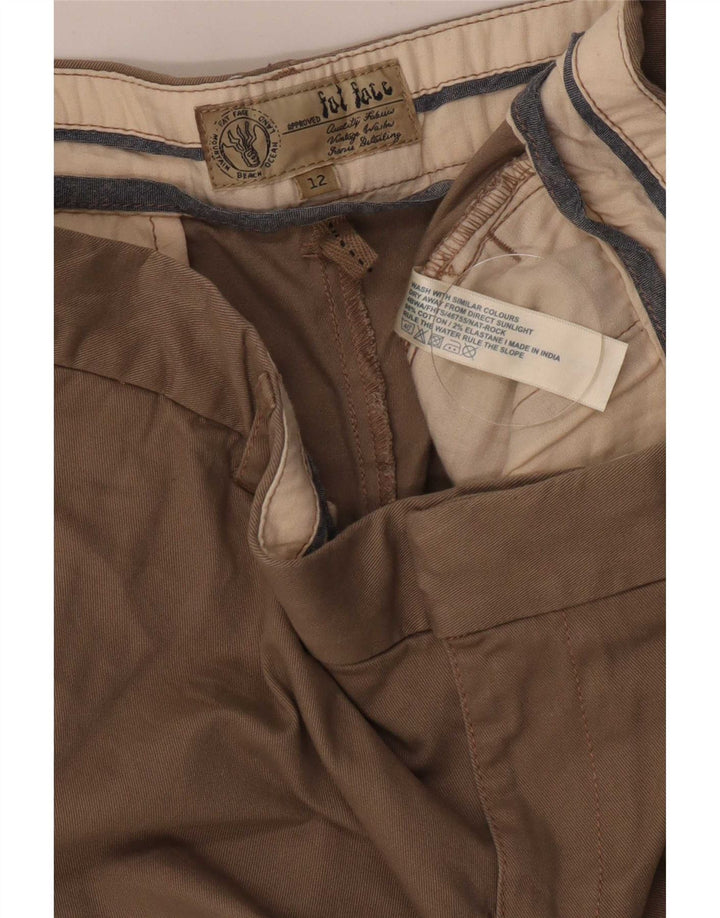 Damskie spodenki Chino Fat Face UK 12 Medium W32, bawełna khaki
