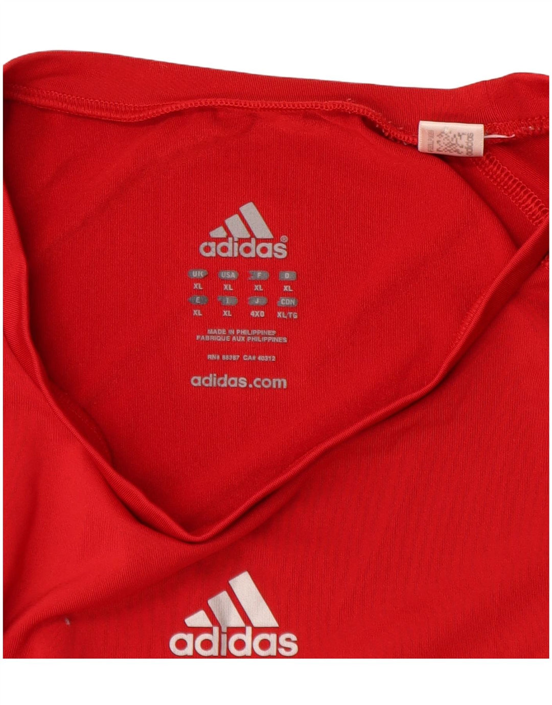 Adidas Męskie Climalite Graphic Top z długim rękawem XL Czerwony Poliester