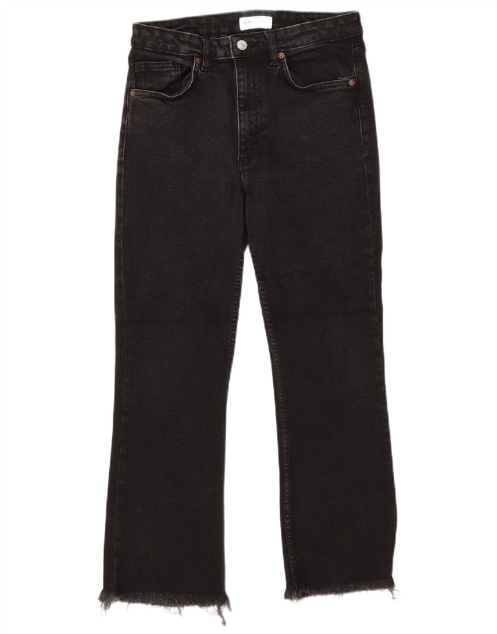 Dżinsy damskie Zara Cropped EU 38 Small W28 L25 Czarne