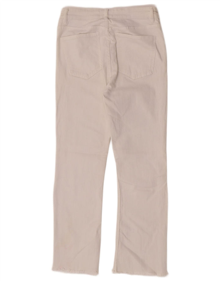 Dżinsy damskie Zara Crop Straight EU 38 Small W28 L26 Białe