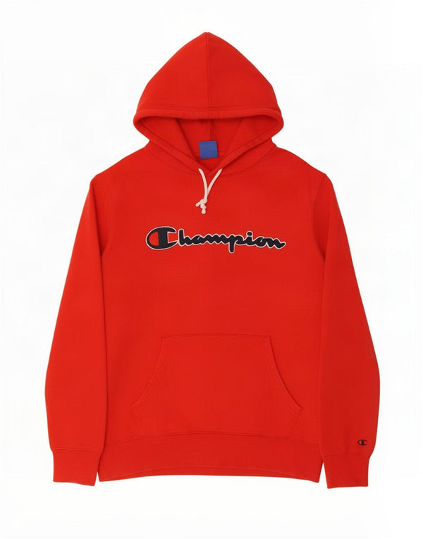 Męski sweter z kapturem Champion Graphic XL, czerwony, bawełniany