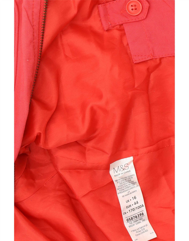 Damska kurtka użytkowa Marks & Spencer UK 16, duża, czerwona, poliamidowa