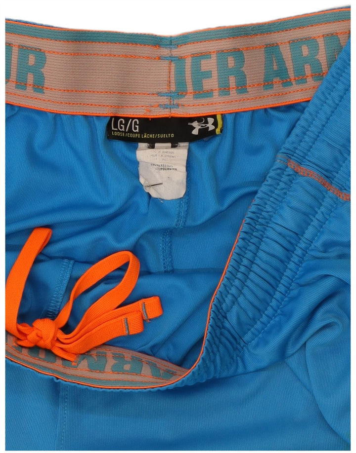Męskie spodenki sportowe Under Armour o luźnym kroju, duże, niebieskie, z poliestru