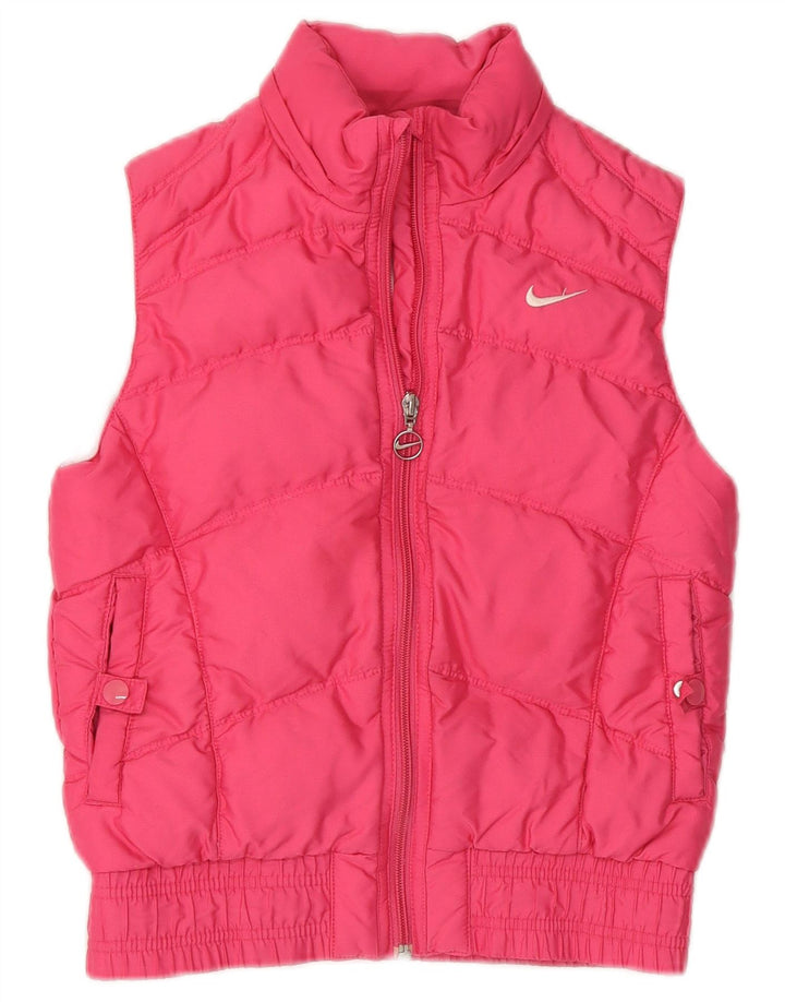 Dziewczęca wyściełana kamizelka Nike 8-9 lat, mała, różowa