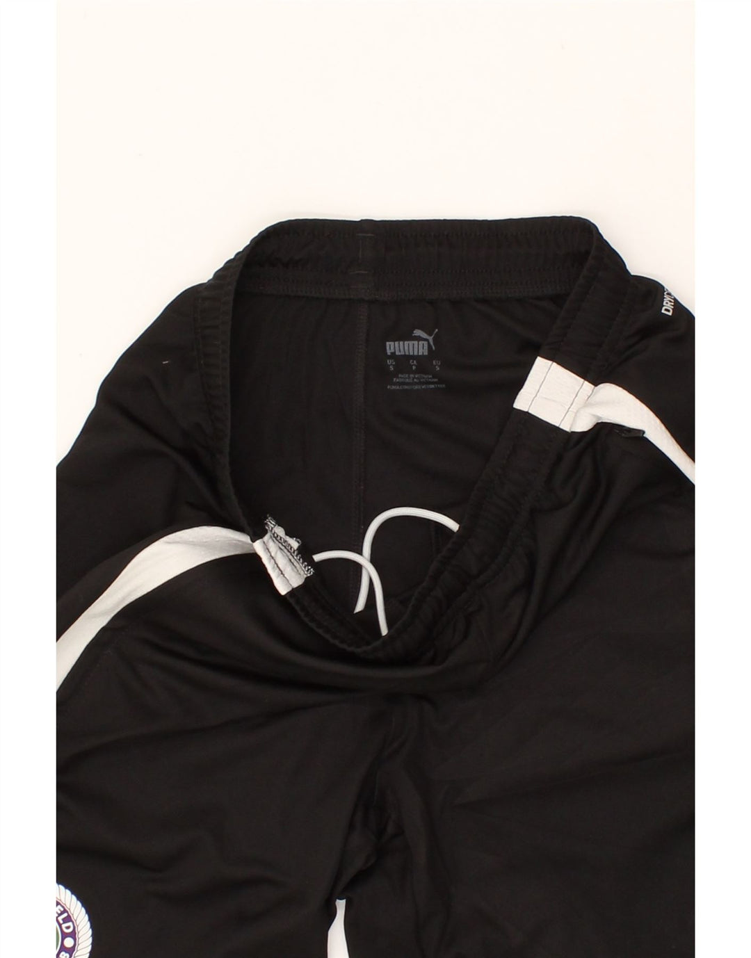 PUMA Mens Sport Shorts Small  Black Colourblock Polyester Vintage Puma and Second-Hand Puma from Messina Hembry 