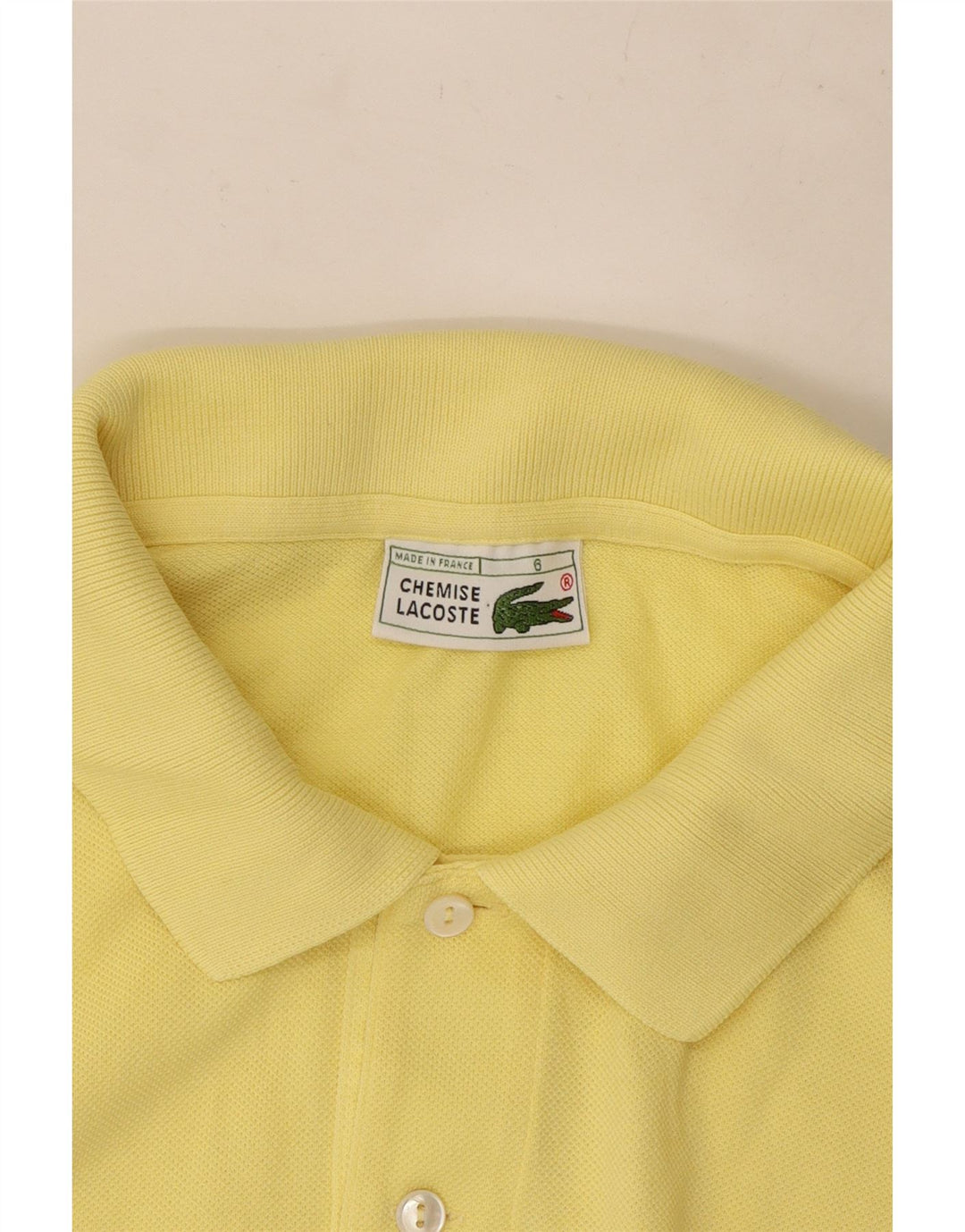 Męska koszulka polo Lacoste, rozmiar 6, XL, żółta