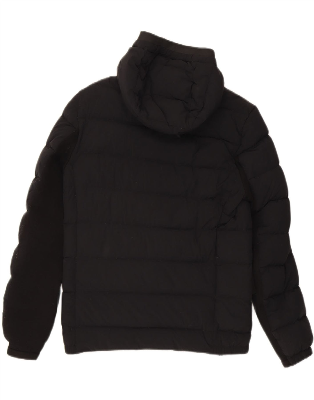 PEUTEREY Womens Oversized Hooded Padded Jacket UK 10 Small Black Nylon Vintage PEUTEREY and Second-Hand PEUTEREY from Messina Hembry 