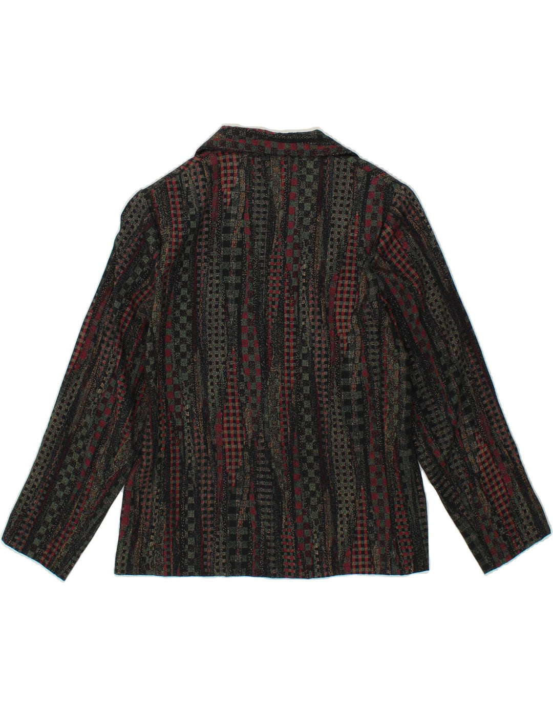 VINTAGE Womens Abstract Pattern Shirt Blouse UK 14 Large Multicoloured Vintage Vintage and Second-Hand Vintage from Messina Hembry 