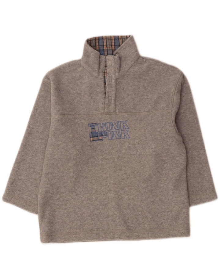 Think Różowy Chłopięcy sweter polarowy z grafiką 5-6 lat Szary poliester