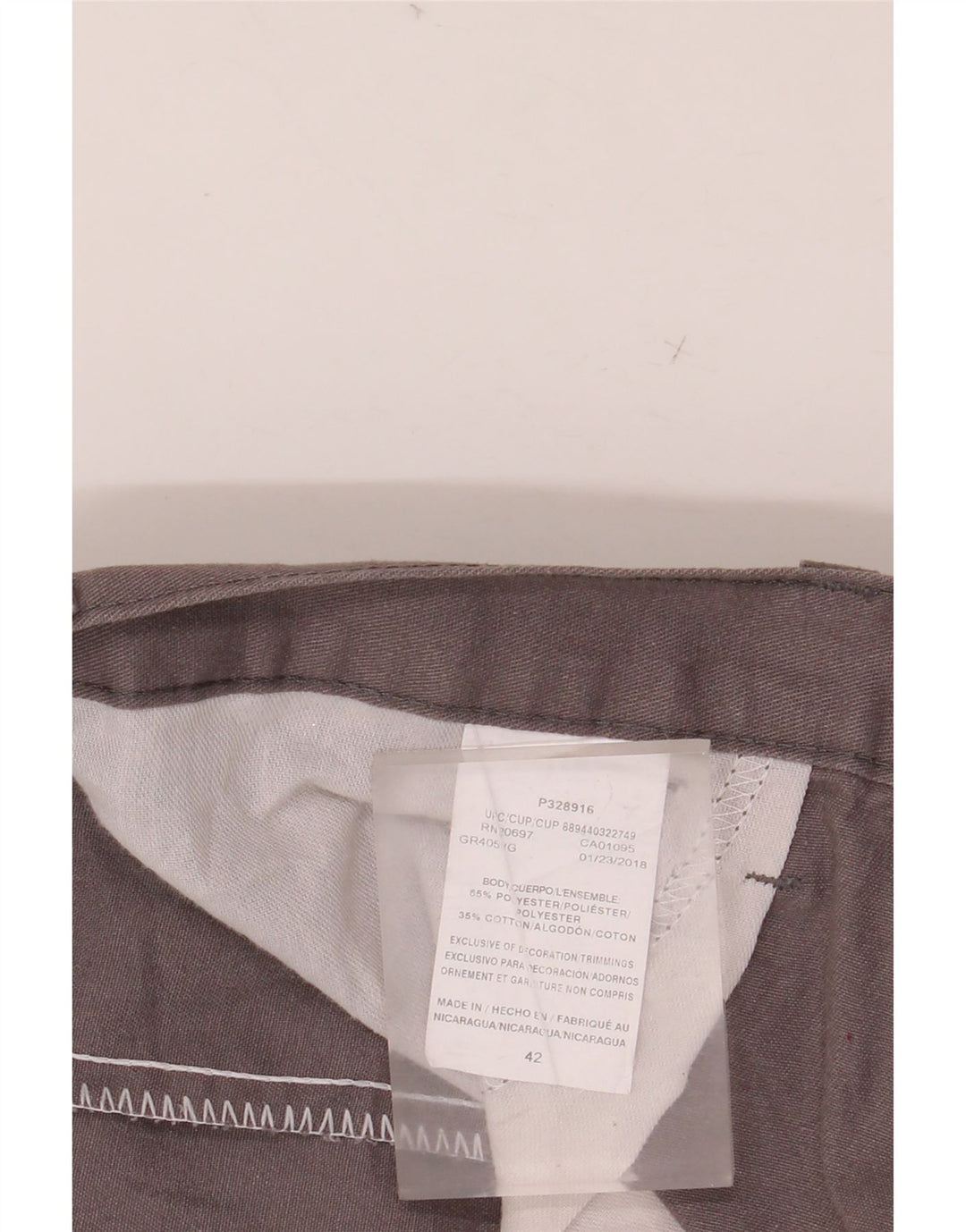 Męskie szorty codzienne DICKIES W42 2XL Szary poliester z blokami kolorów