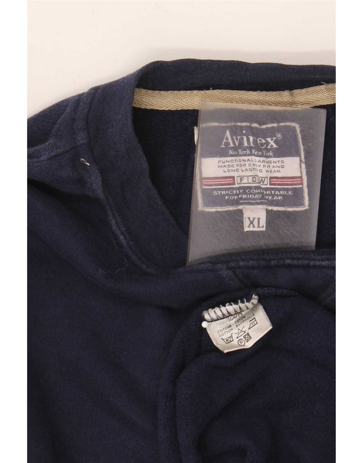 Męska bluza Avirex XL, granatowa, bawełniana