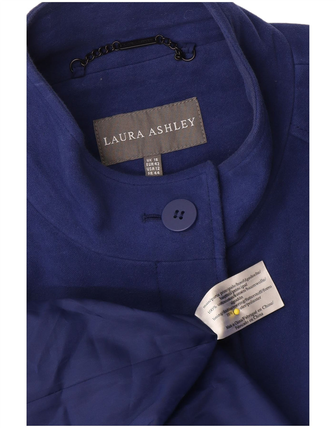 Płaszcz damski Laura Ashley UK 16, duży, granatowy, bawełniany