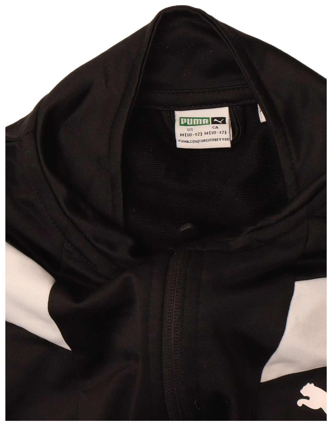 Chłopięca kurtka dresowa Puma Graphic 10-11 lat, średnia czarna, z blokami kolorów