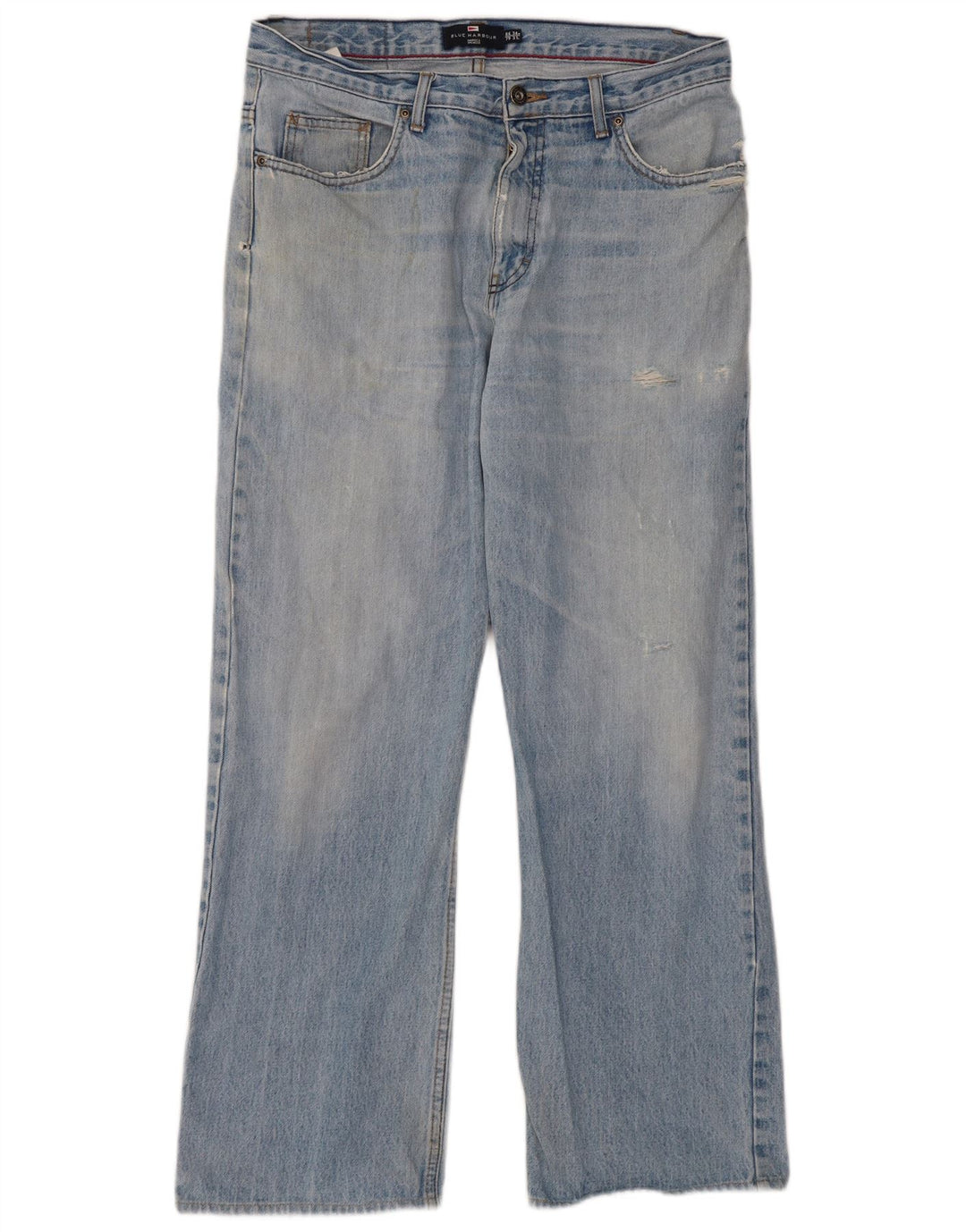 Niebieskie dżinsy męskie Marks & Spencer Harbor Bootcut W34 L31 Niebieskie bawełniane