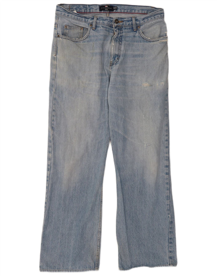 Niebieskie dżinsy męskie Marks & Spencer Harbor Bootcut W34 L31 Niebieskie bawełniane