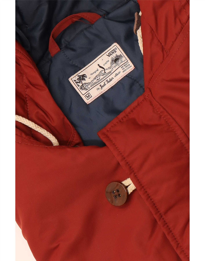 Męska kurtka parka z kapturem Vans UK 38, średni bordowy