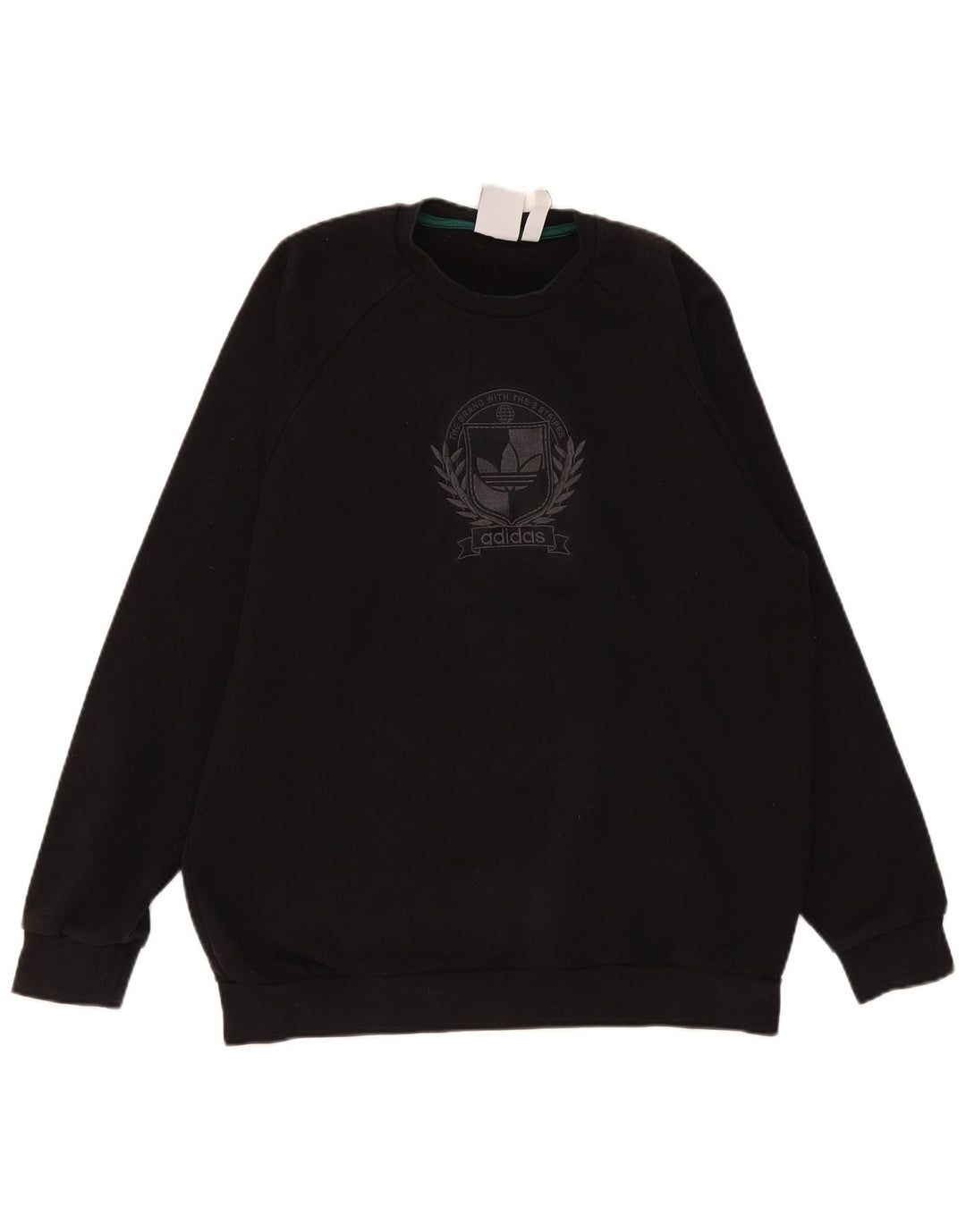 Adidas Męska bluza z grafiką, duża, czarna, bawełniana
