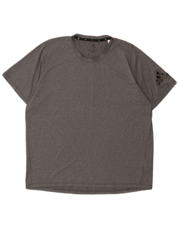 Adidas Męski T-shirt Aeroready Top XL Szary Poliester