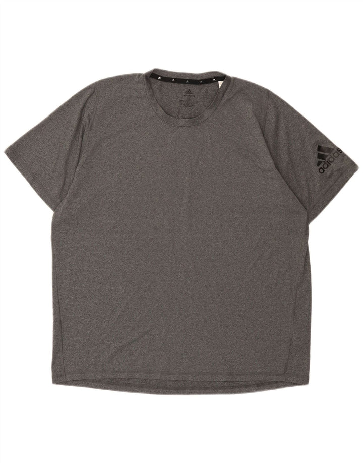 Adidas Męski T-shirt Aeroready Top XL Szary Poliester