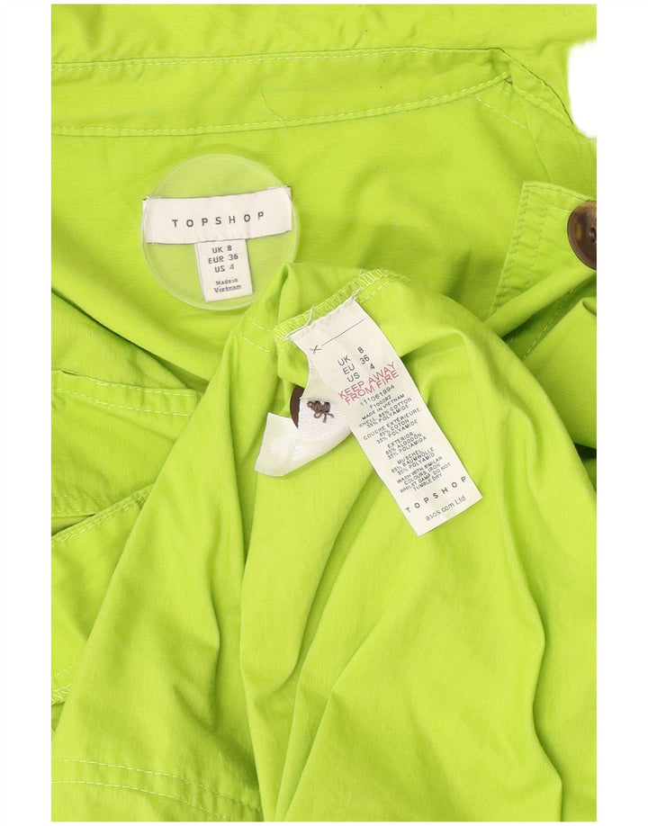 Damska kurtka oversize Topshop UK 8, mała, zielona bawełna
