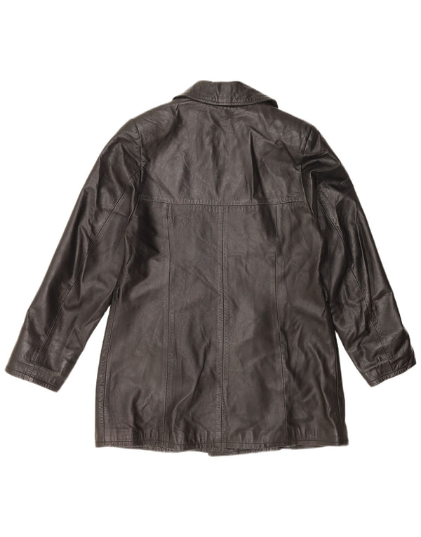 Vintage damska kurtka skórzana UK 18 XL czarna skóra