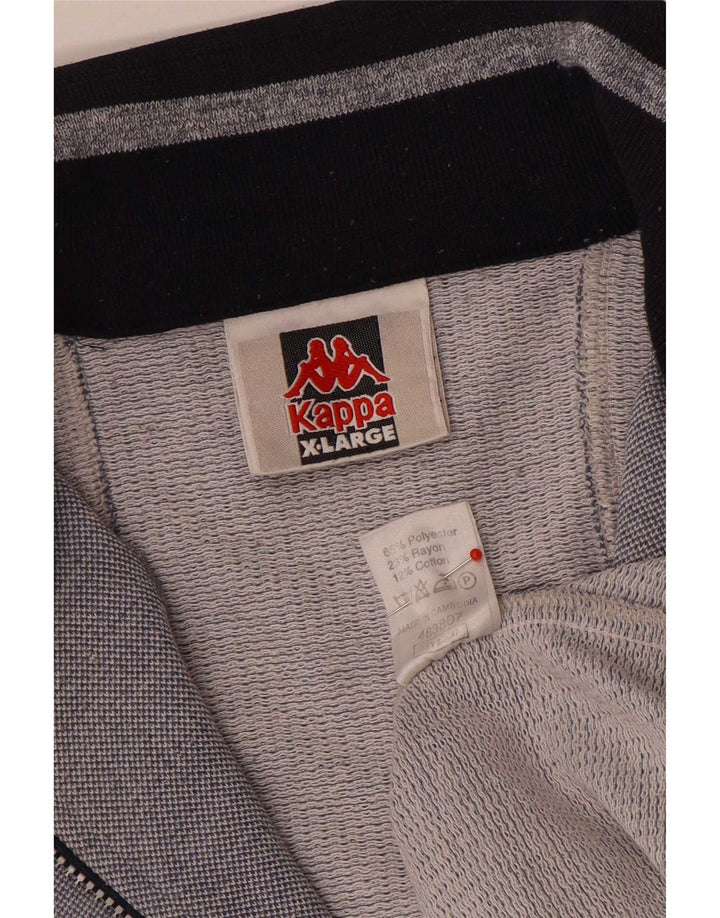 Męska bluza dresowa Kappa z grafiką XL, szary poliester