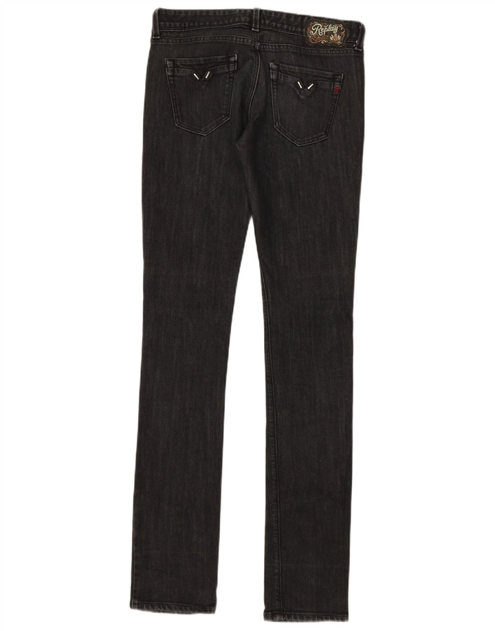 REPLAY Womens Blondy Slim Jeans W28 L34 Grey Cotton