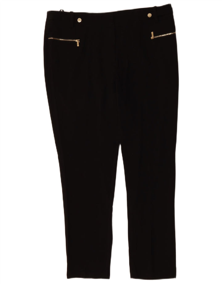 Damskie spodnie typu slim casual CALVIN KLEIN US 12 Large W36 L30 Black